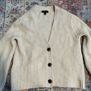 Banana Republic Cream Cardigan Sweater
